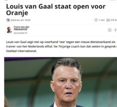 Louis van Gaal lanceert zichzelf